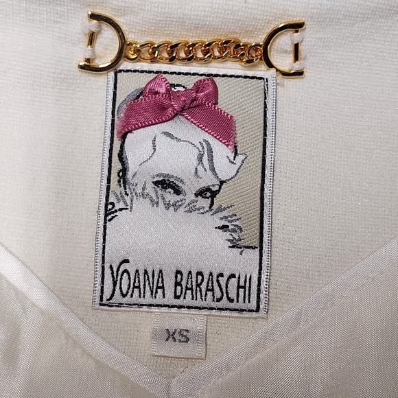 YOANA BARASCHI White Blazer, Size XS - Picture 6 of 6